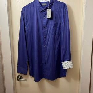 Sable & Stone purple plaid shirt